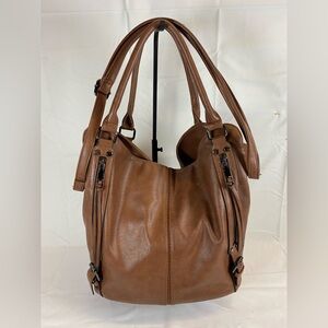 Realer Brown Convertible Shoulder / Crossbody Bag